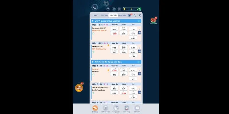Cập nhật kết quả bóng đá theo thời gian thực